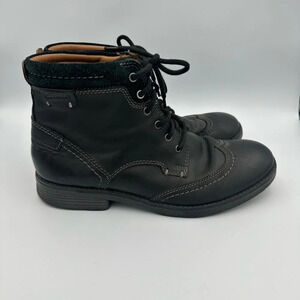 Clarks Mens Devington Hi Wingtip Lace Up Business Casual Ankle Boots 9